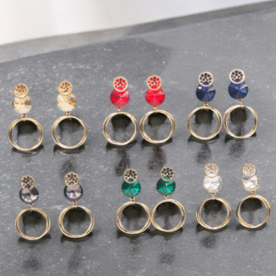 PARTY WEAR HIGH QUALITY EARRINGS 6 COLOUR PKT