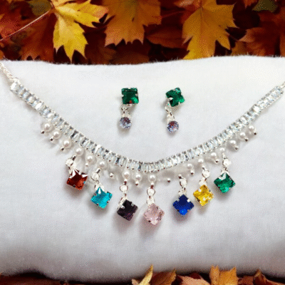 SILVER AD NECKLACE