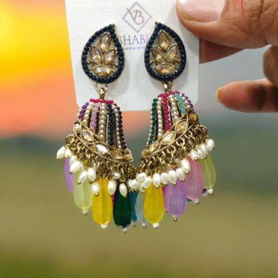 HIGH QUALITY MULTI COLOURS TRENDING JHUMKI
