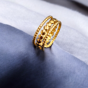 ANTI TARNISH GOLD PLATED ADJUSTABLE RINGS