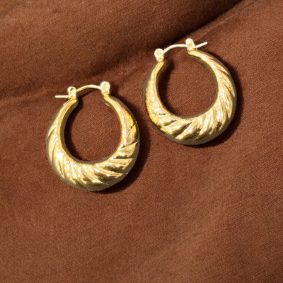 BIG SIZE ANTI TARNISH HOOPS