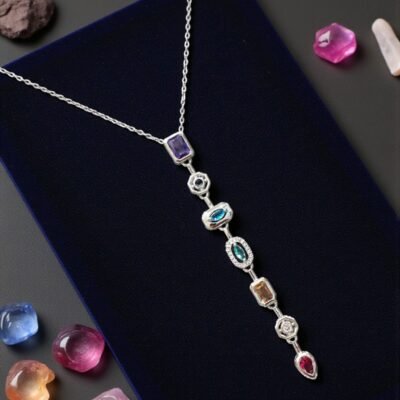 ANTI -TARNISH SILVER PLATED  UNIQUE CHAIN DESIGN NO ATC748SILVER