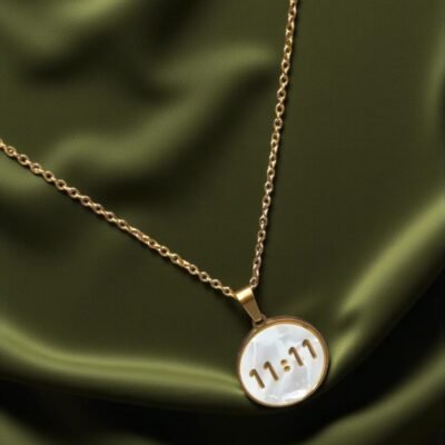 Everlasting Gold '11:11' Mother of Pearl Anti-Tarnish Necklace