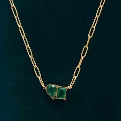 The Modern Anti-Tarnish Gemstone Chain NO ATC739