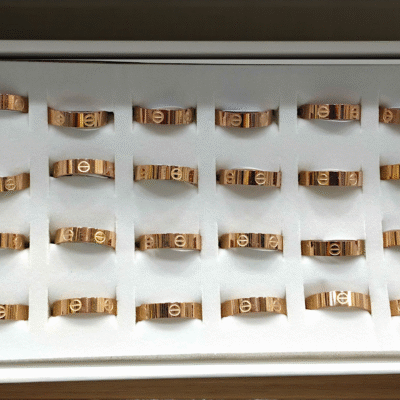 RoseGold plated anti tarnish ring box