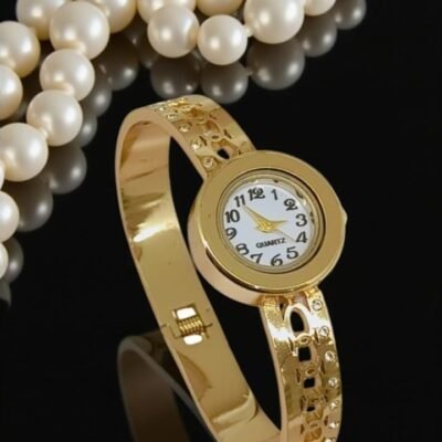unique cz accents stainless steel watch  design no sswatch19