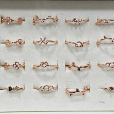 ROSEGOLD UNIQUE 24PC RING BOX