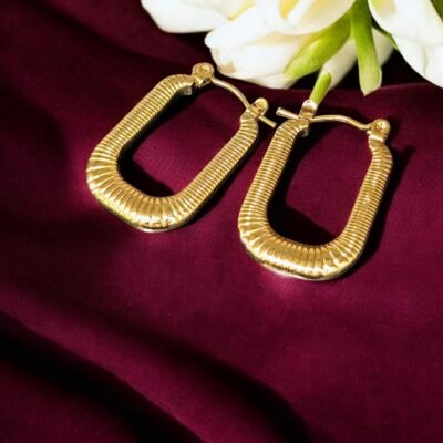 Gold Plated Anti-Tarnish Hoops Earring Design No. ATE156