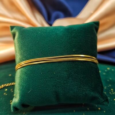 Three layer plain golden rope bracelets