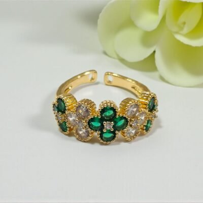 GOLD PLATED ANTI TARNISH CZ  RINGS