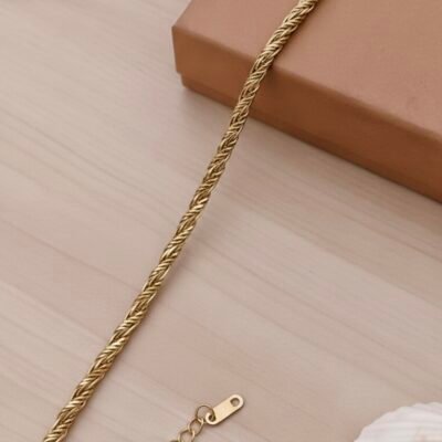 gold plated unique antitarnish  chain bracelets atb284