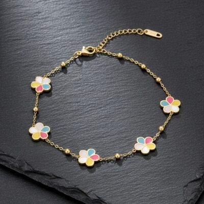 gold plated unique antitarnish  chain bracelets atb289