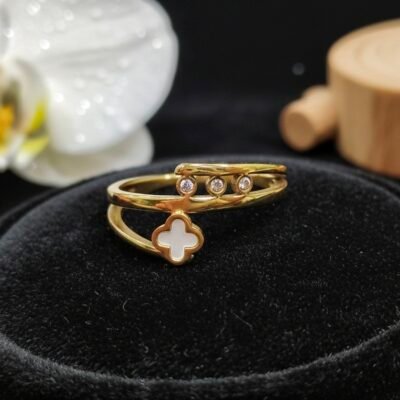 GOLD PLATED ANTI TARNISH SIZEABLE RING DESIGN NO ATR127