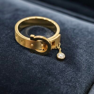 GOLD PLATED ANTI TARNISH SIZEABLE RING DESIGN NO ATR128
