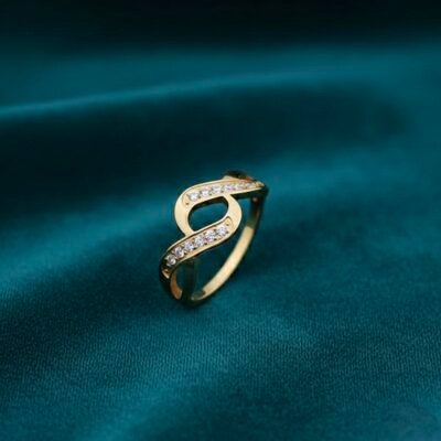 GOLD PLATED ANTI TARNISH SIZEABLE RING DESIGN NO ATR505