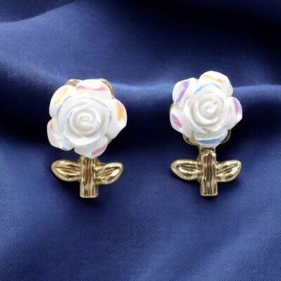 Cse60 flower stud earring