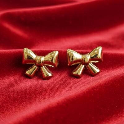 trending bow earring korean earring cse2