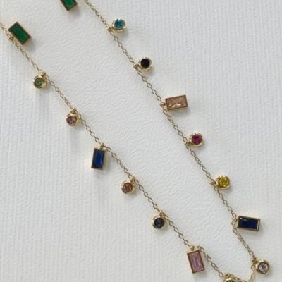 GOLD PLATED ANTI TARNISH MULTI CHARM  CHAINSET ATCSETK15