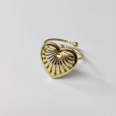 GOLD PLATED ANTI TARNISH ADJUSTABLE RING DESIGN NO ATR552