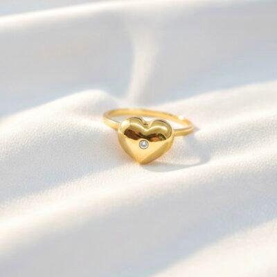 GOLD PLATED ANTI TARNISH ADJUSTABLE RING DESIGN  NO ATR582