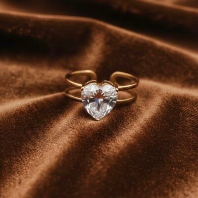 GOLD PLATED ANTI TARNISH ADJUSTABLE RING DESIGN  NO ATR583