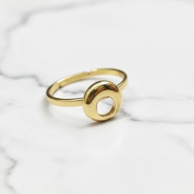 GOLD PLATED ANTI TARNISH ADJUSTABLE RING DESIGN  NO ATR586
