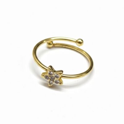 GOLD PLATED ANTI TARNISH ADJUSTABLE RING DESIGN  NO ATR587