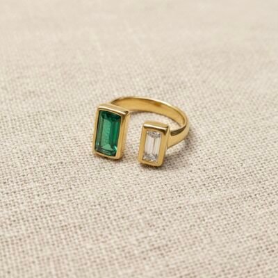 GOLD PLATED ANTI TARNISH ADJUSTABLE RING DESIGN  NO ATR590