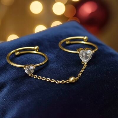 GOLD PLATED ANTI TARNISH ADJUSTABLE RING DESIGN  NO ATR591