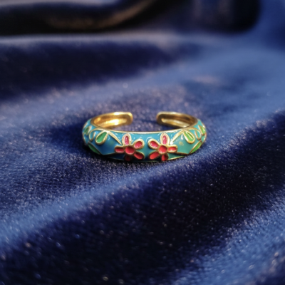 GOLD PLATED ANTI TARNISH ADJUSTABLE RING DESIGN  NO ATR593