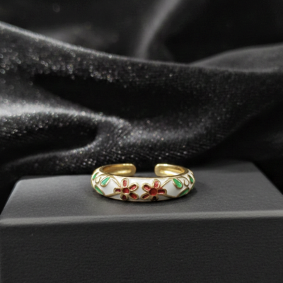 GOLD PLATED ANTI TARNISH ADJUSTABLE RING DESIGN  NO ATR595