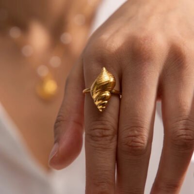 GOLD PLATED ANTI TARNISH ADJUSTABLE RING DESIGN  NO ATR581