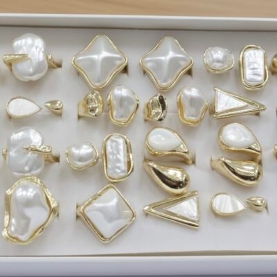 GOLD PLATED ANTI TARNISH ADJUSTABLE RING DESIGN  NO VB5702