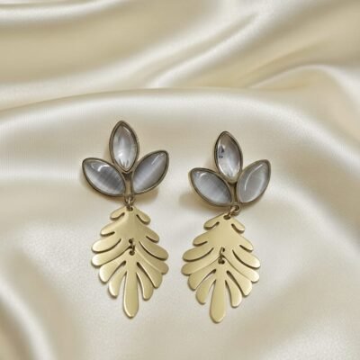 Premium long drop antitarnish earrings ATE730