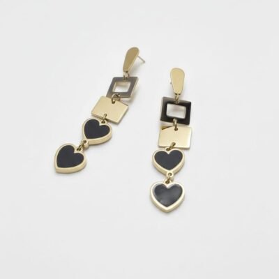 Premium long drop antitarnish earrings ATE731