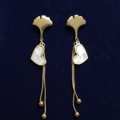 Premium long drop antitarnish earrings ATE737