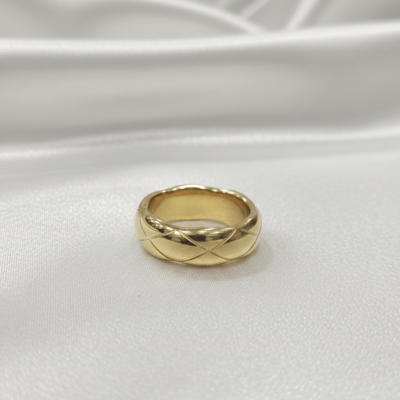 GOLD PLATED ANTI TARNISH CZ  RINGS SIZE ATR609