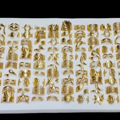 Gold plated anti tarnish ring box of 100pc