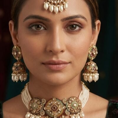 golden traditional  KUNDAN necklace no KCHOKER2