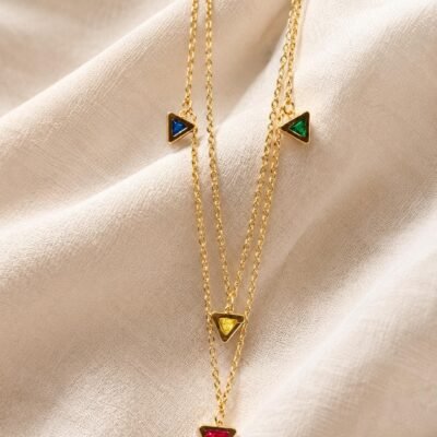 gold plated  antitarnish stainless steel chain ATC1147CHAIN