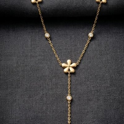 gold plated  antitarnish stainless steel chain ATC1184CHAIN