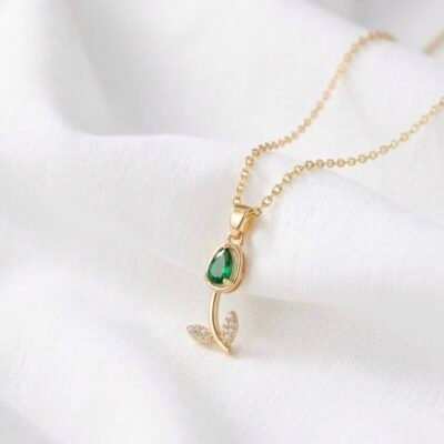 gold plated  antitarnish stainless steel chain colour choice tulip