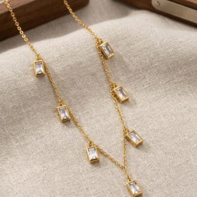 gold plated  two layer antitarnish stainless steel chain ATC894CHAIN