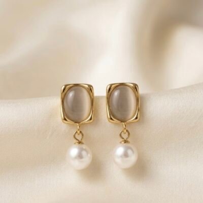 GOLDEN ANTITARNISH  EARRINGS ATE879