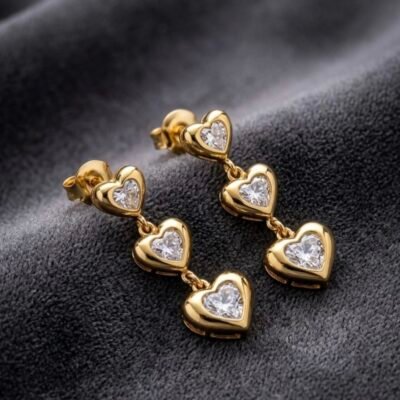 GOLDEN ANTITARNISH  EARRINGS ATE880