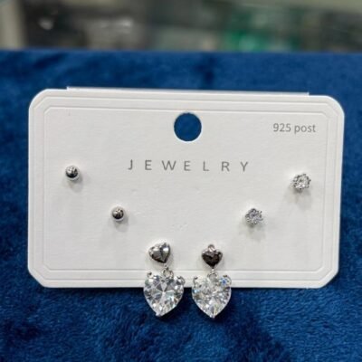 RHODIUM PLATING  925  COMBO  EARRINGS  ATECOMBO70