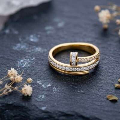 GOLD PLATED ANTI TARNISH RINGS DESIGN NO ATR765RING