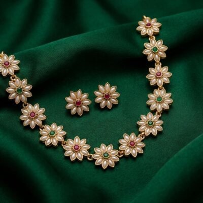 CLASSIC FLOWER CHOKER NECKLACE