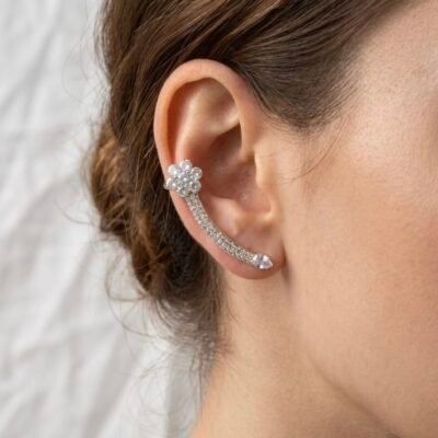 UNIQUE SILVER CZ EARCUFF27