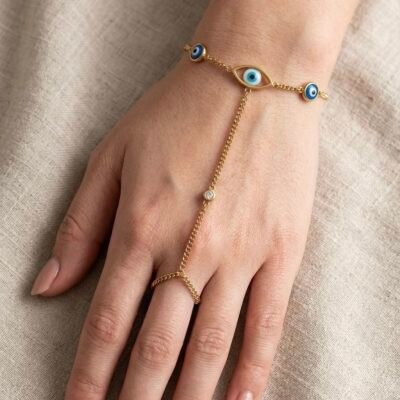Gold Plated  antitarnish SSHANDCHAIN-64